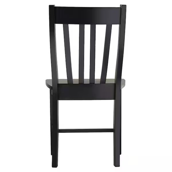 International Concepts Black Wood Dining Chair (Set of 2)