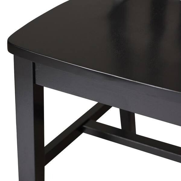 International Concepts Black Wood Dining Chair (Set of 2)