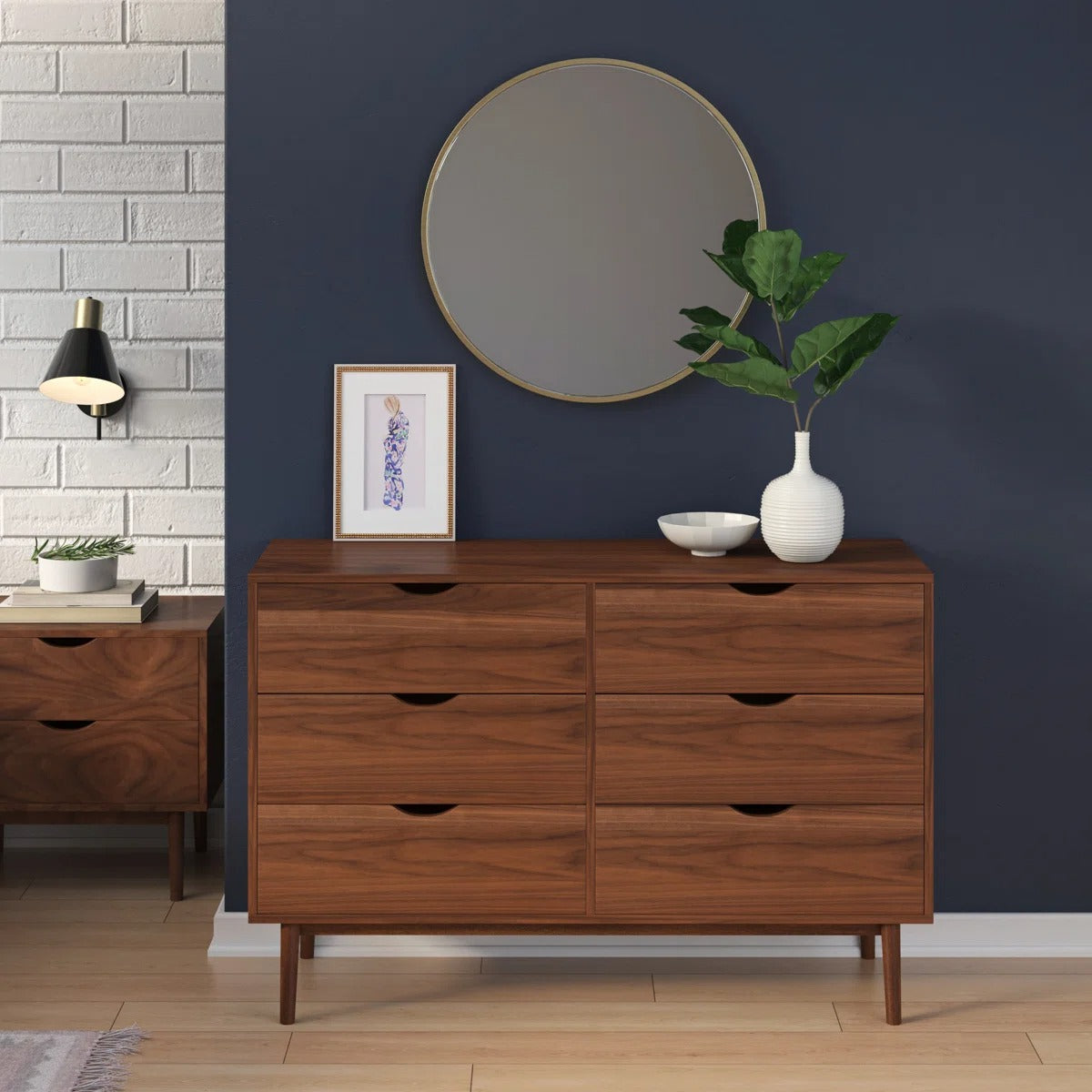 Indra 47.25'' W 6 - Drawer Dresser