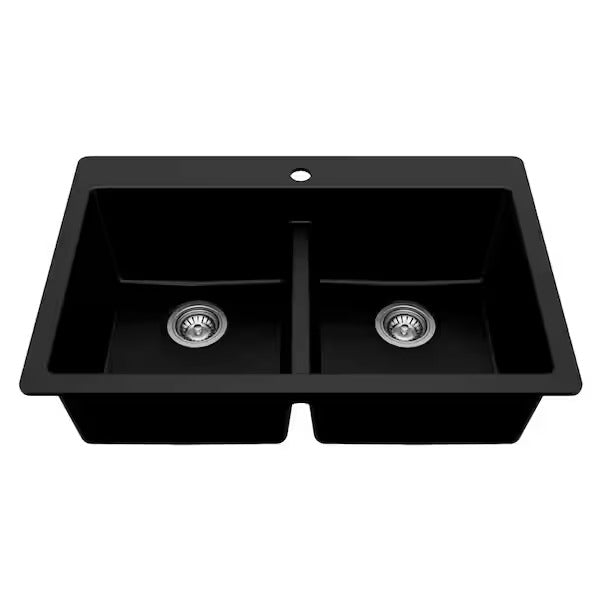 "GB 33\"" DB DM GMBLK KITCHEN SINK AIO"