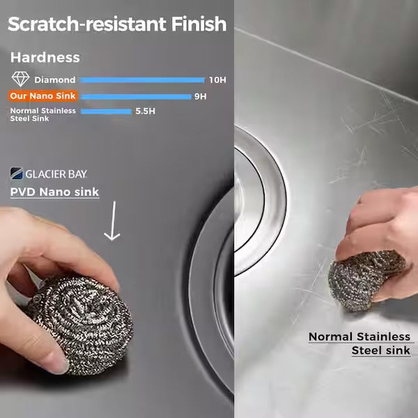 "GB 33\"" DB DM GMBLK KITCHEN SINK AIO"