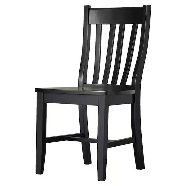 International Concepts Black Wood Dining Chair (Set of 2)